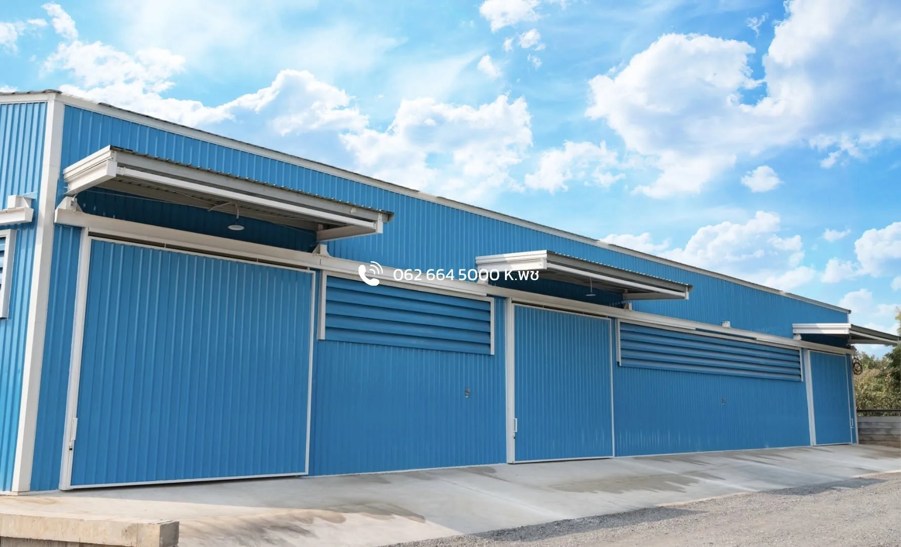 โกดังใกล้ตลาดไท ใกล้ขนส่งปทุมธานี คลองหลวง ใกล้มอเตอร์เวย์ - 300 ตร.ม. มุม 1