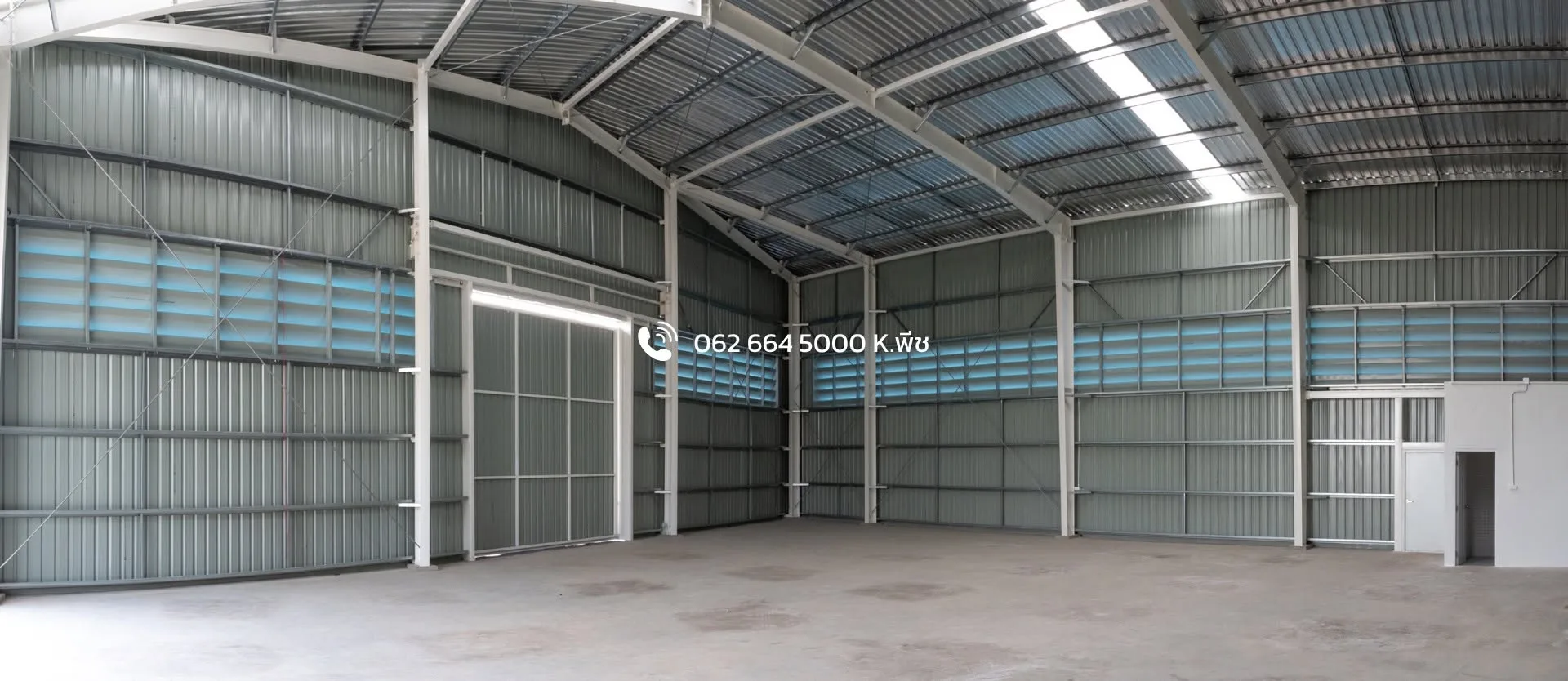 โกดังใกล้ตลาดไท ใกล้ขนส่งปทุมธานี คลองหลวง ใกล้มอเตอร์เวย์ - 300 ตร.ม. มุม 2